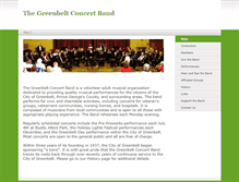 Tablet Screenshot of greenbeltconcertband.org